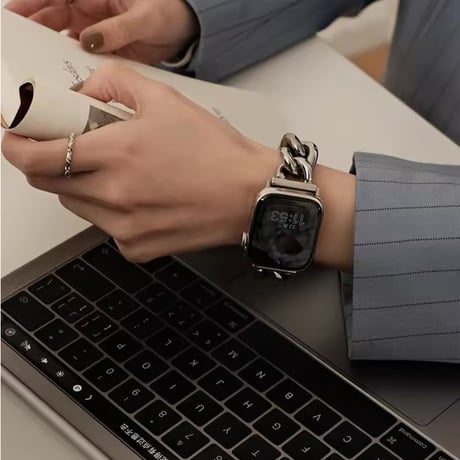 N00135 チェーンリンクメタル Apple Watchバンド