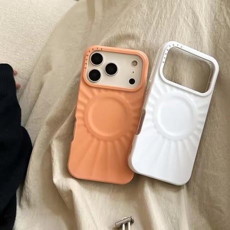 S75147 MagSafe対応 くっきり立体サークル iPhoneケース