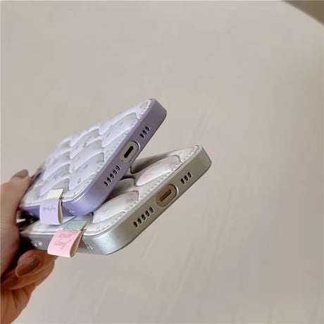 S75044 ふんわり小花のキルティングiPhoneケース
