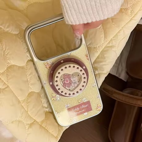 K23159 くまちゃんスイーツ MagSafeグリップ付きiPhoneケース