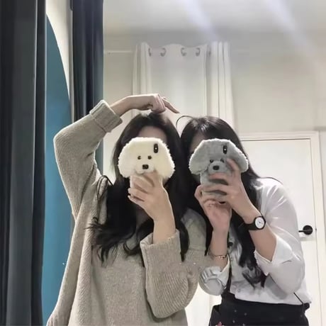 S75101 ふわもこワンちゃんiPhoneケース