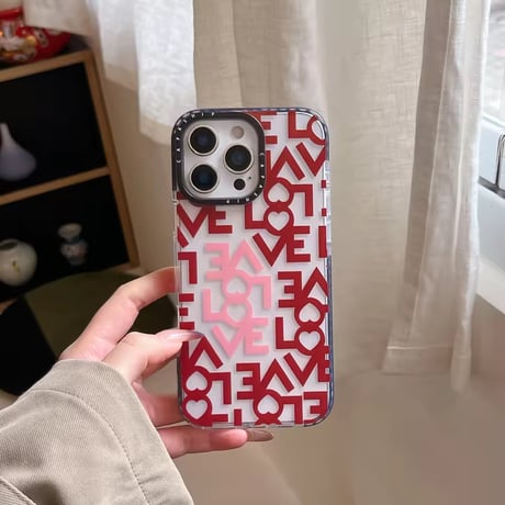 L62399 ラブメッセージ クリアiPhoneケース