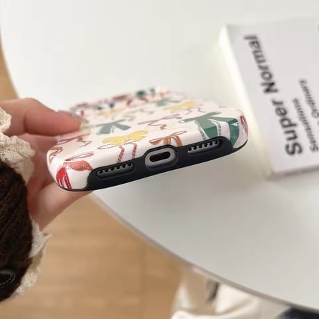 S75239 クラシックリボン＆ストライプ iPhoneケース