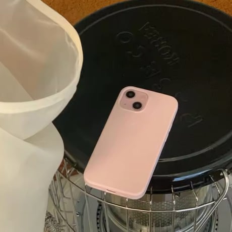 S74084 シンプルピンクiPhoneケース