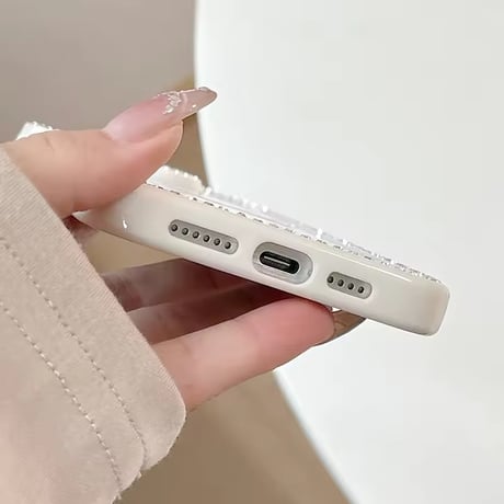 L62237 パステルビジューのドリーミーiPhoneケース
