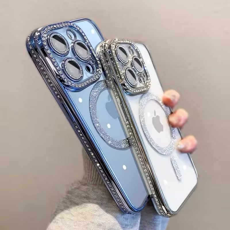 L61831 MagSafe対応 ジュエルグリッターケース | nanomita