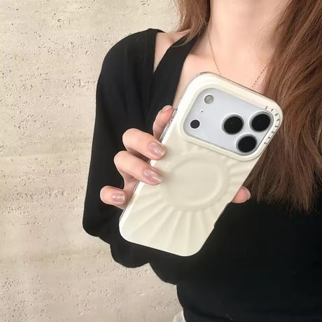 S75147 MagSafe対応 くっきり立体サークル iPhoneケース