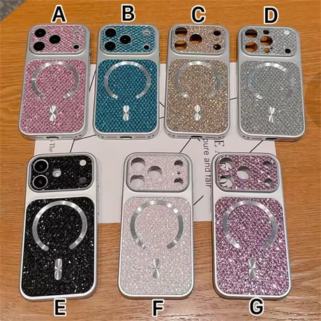 S75163 ジュエルグリッター MagSafe iPhoneケース