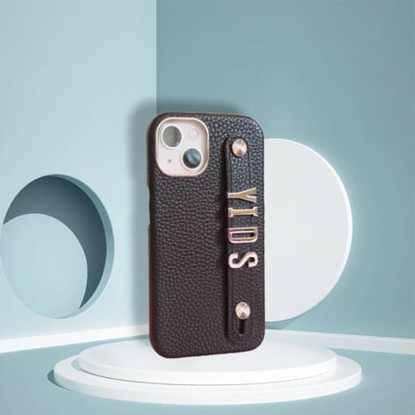 K22404  ネームカスタムレザーiPhoneケース