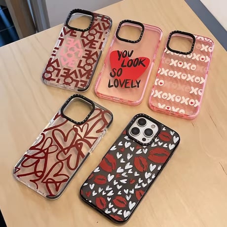 L62399 ラブメッセージ クリアiPhoneケース