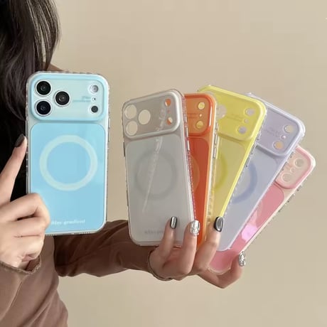 S75517 カラーフレーム MagSafe対応iPhoneケース