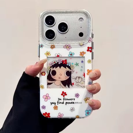 S75472 フラワーガールiPhoneケース
