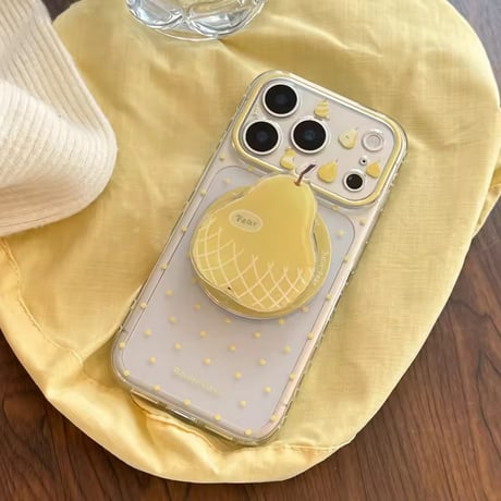 K23145 ペアフルーツ MagSafeグリップ付きiPhoneケース
