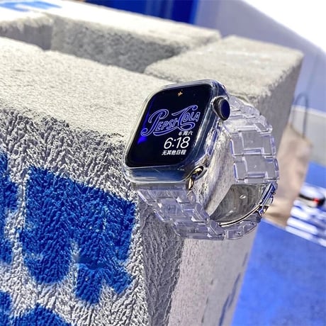 N00024 Clear Crystal Apple Watchベルト
