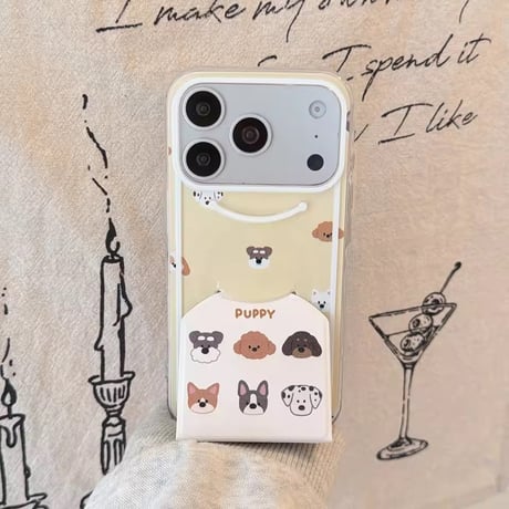 K23089 わんこフェイススタンドiPhoneケース