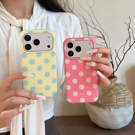 S75445 カラードットiPhoneケース