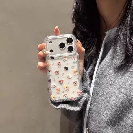 L62377 ペットフレンズ クリアiPhoneケース