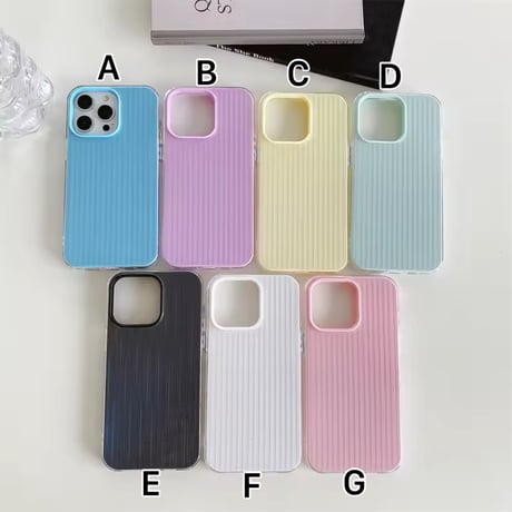 S74582 リブカラーバリエーションiPhoneケース