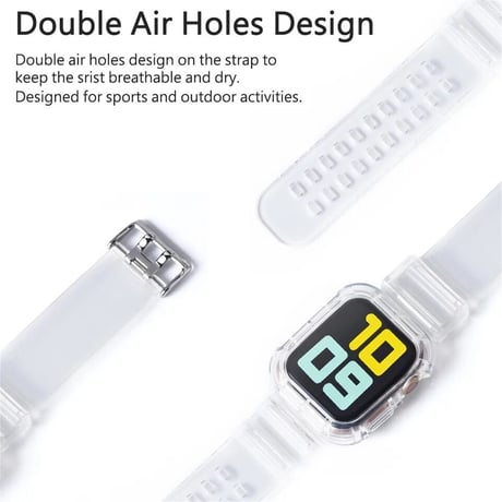 N00039 クリアカラー スポーツApple Watchバンド