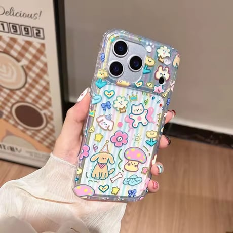 L62388 ゆめかわアニマル パステルクリアiPhoneケース