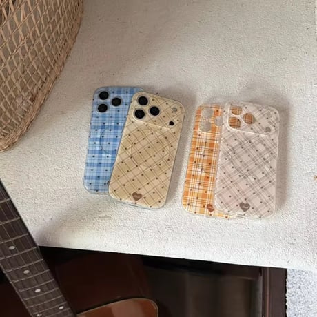S75284 チェックハート MagSafe対応 iPhoneケース
