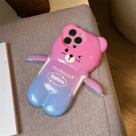S74787 ぷっくりベアiPhoneケース