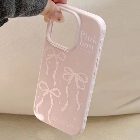 S75002 ピンクリボン iPhoneケース