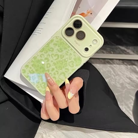 S75647 きらめきハートレオパードiPhoneケース