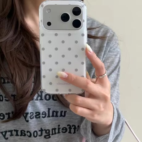 S75606 ロマンティックドット iPhoneケース