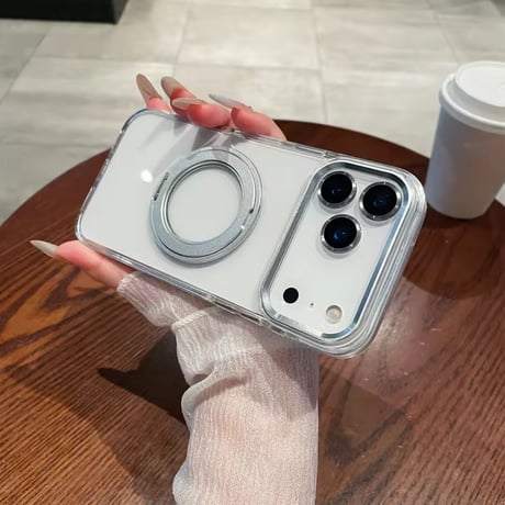 【即納商品】K22899 カラーフレームリング付き MagSafe対応 iPhoneケース