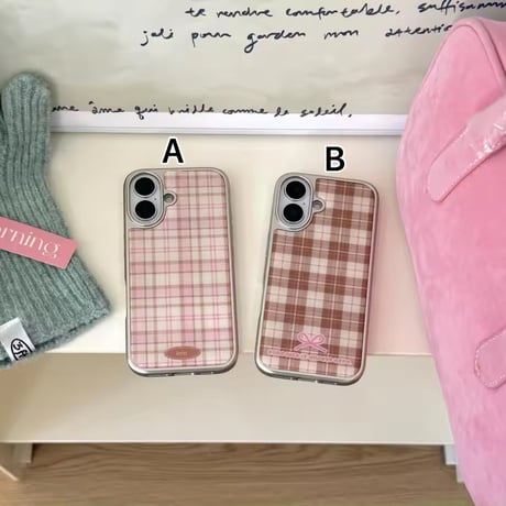 S74917 チェックガーリー iPhoneケース