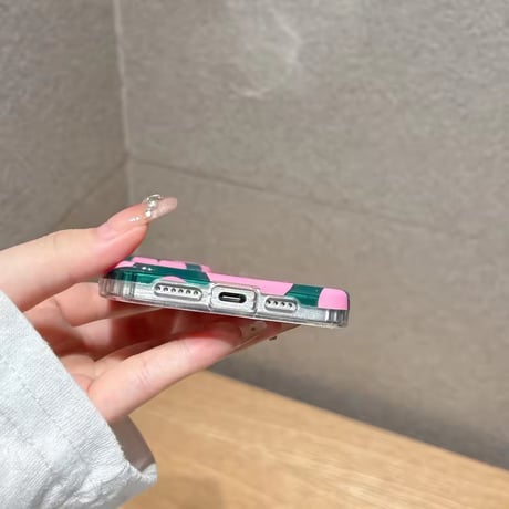 S75414 ピンクハートポップiPhoneケース