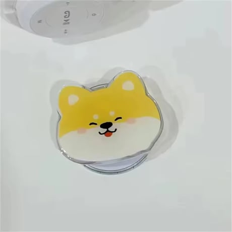 P0391 ゆるわんこ フェイス MagSafe対応スマホグリップ