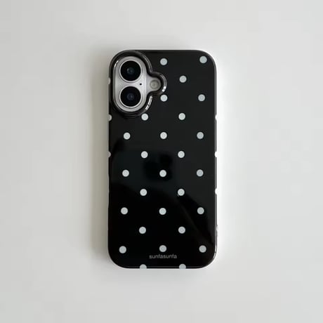 S75039 モノトーンドットクリアiPhoneケース
