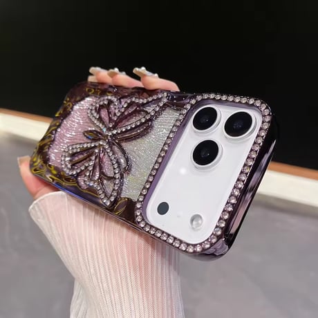 S74995 ジュエリーバタフライ iPhoneケース