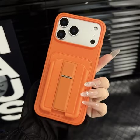 K22971 マットカラー 収納×スタンド iPhoneケース