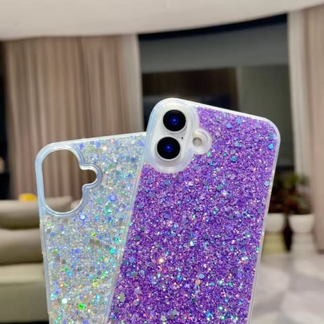 S75433 きらめきグリッター iPhoneケース