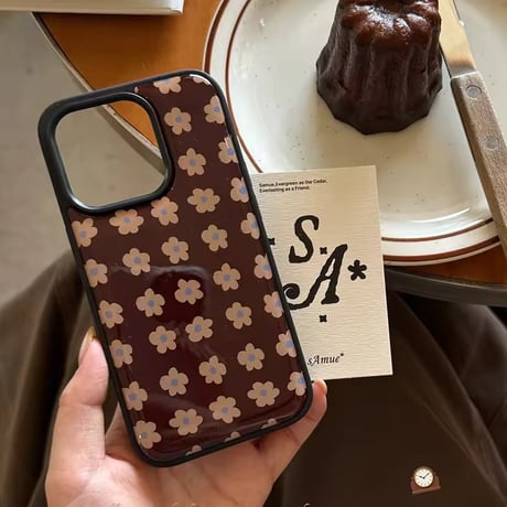 S75360 レトロフラワー iPhoneケース