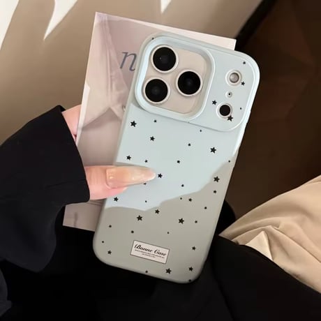 S75677 ちいさな星降るパステル iPhoneケース