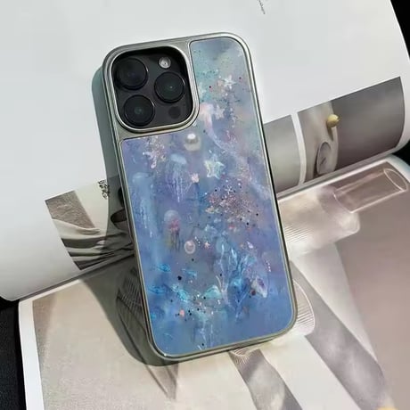 S74740 深海きらめきクラゲiPhoneケース