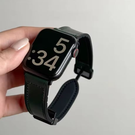 N00193 クラシックレザールック Apple Watchバンド