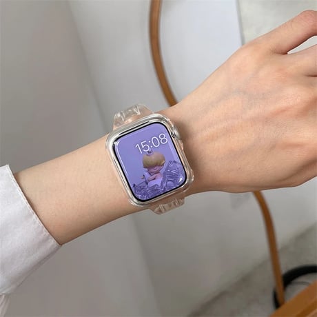 N00113 ポップカラー クリアApple Watchベルト