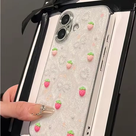 S74426 いちごスイートデコ iPhoneケース