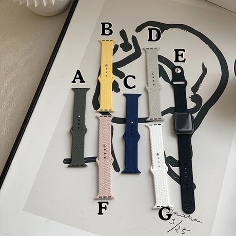 N00064 カラフルシンプルApplewatchベルト