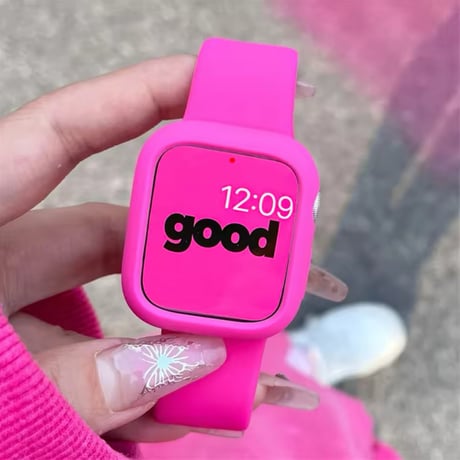 N00161 カラフルフェイス Apple Watchベルト