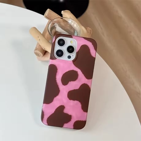 S75093 ゆるカウ COWパターン iPhoneケース