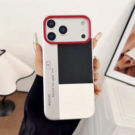 S75246 バイカラーリブデザイン iPhoneケース