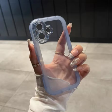L62044 ふちどりクリア iPhoneケース