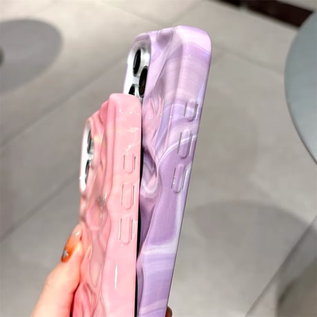 S74238 つやぷるマーブルiPhoneケース