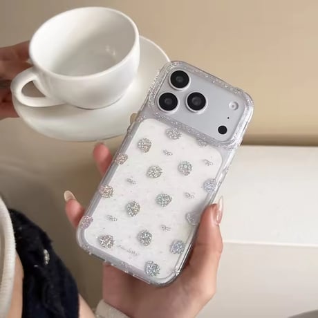 L62444 きらめきいちごiPhoneケース